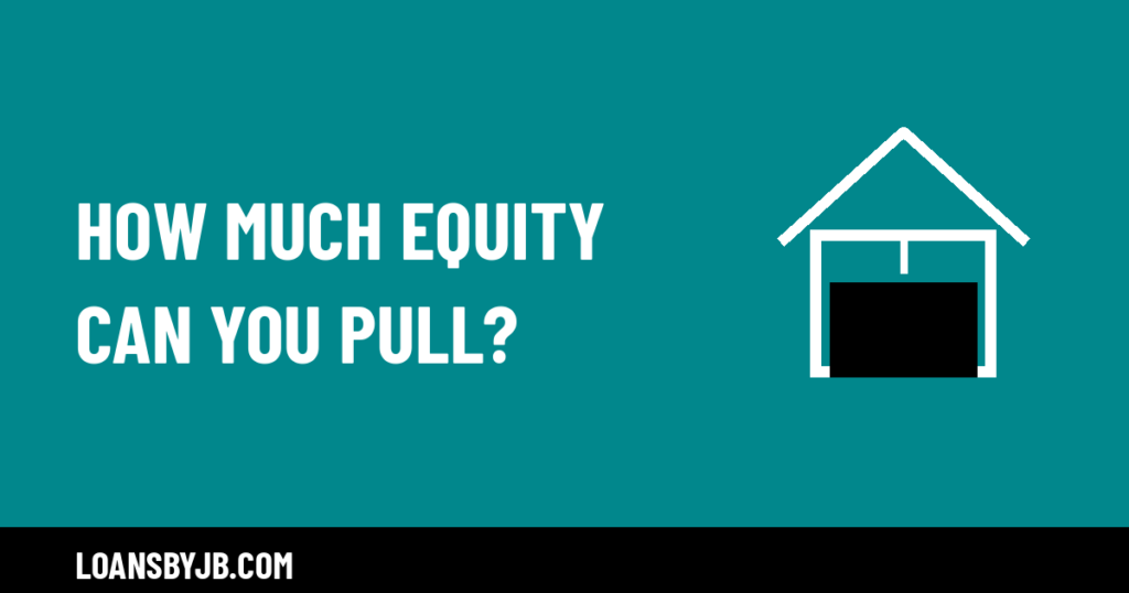 How much equity can you pull: house icon showing part of the home's value